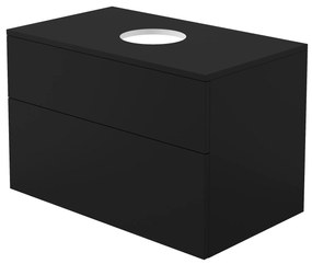 Deante Prizma, závesná skrinka s pultovou doskou 800x470x520 mm, čierna matná, DEA-SDI_NB81