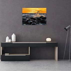 Sklenený obraz mora (70x50 cm)