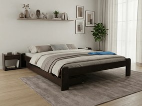 Posteľ Ada 180 x 200 cm, orech Rošt: Bez roštu, Matrac: Matrac DELUXE 10 cm