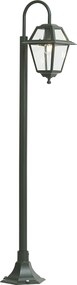 Klasická vonkajšia lampa tmavozelená 135 cm IP44 - Berta