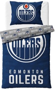 NHL Hokejové obliečky Edmonton Oilers Shields 140x200/70x90 cm