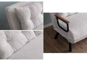 Dvojmiestná rozkladacia pohovka QIRA biela