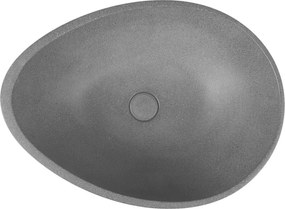 Tmavosivé betónové umývadlo 53x39 cm Punc – Sapho