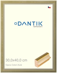 DANTIK rám na obraz 30x40 | OPERA Colori žlutá (Plexi Čiré)