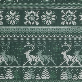 VIANOČNÉ RENFORCÉ OBLIEČKY CLOVER 140X200 CM, 1 KS 70X80 CM VZOROVANÉ