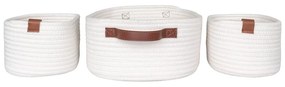 Látkové košíky do kúpeľne v súprave 3 ks 35x25x13 cm Jarana – House Nordic