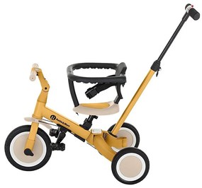 Petite&Mars PETITE&MARS - Detská trojkolka 5v1 TURBO Intense Ochre AG0728