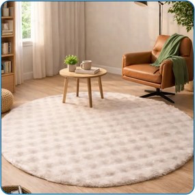 Koberec Rabbit Bubble béžový kruh