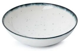 Jedálenská súprava 24 ks biela/čierna/porcelán