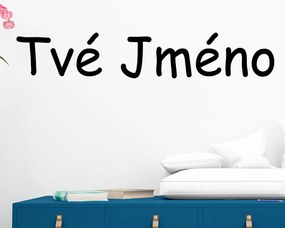 Veselá Stena Samolepka na stenu na stenu Vlastný text - Comics Farba: černá
