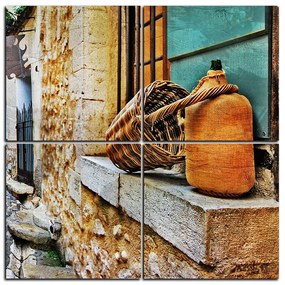 Obraz na plátne - Stará stredomorská ulica - štvorec 3151E (60x60 cm)