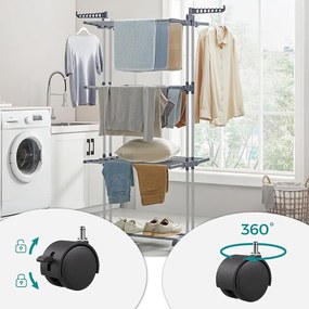 Viacposchodový sušiak na bielizeň