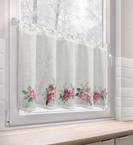 EUROFIRANY KRÁTKA VIANOČNÁ ZÁCLONA NA PÚTKACH XMAS3 60X150 CM VZOROVANÁ