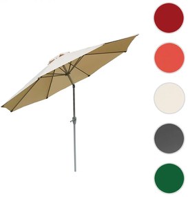 Slnečník N18 Ø 2,7 m sklopná polyester/hliník - žltá