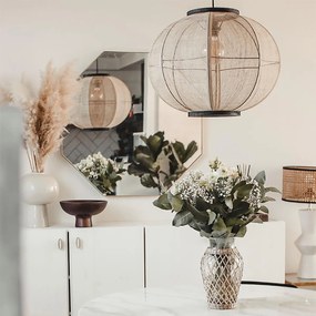 Inteligentné závesné svietidlo hnedé 48 cm vrátane Wifi G95 - Rob