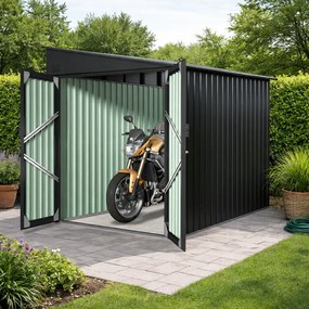 Záhradný domček BestBerg ZS-608A / 4,2 m² / 249 × 170 × 203 cm / antracit