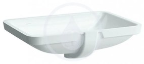 LAUFEN Pro S Umývadlo, 550 mm x 380 mm, bez otvoru na batériu, s LCC, biela H8119634001091