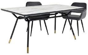 South Beach jedálenský stôl 160x90 cm čierno-biely