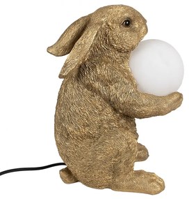 Detská zlatá stolná lampa ZAJAC 35*27