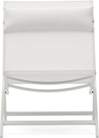 Biele kovové záhradné kreslo Canutells – Kave Home