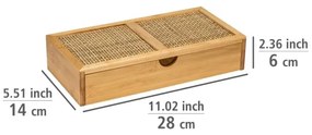 WENKO 25603100 – Organizér ALLEGRE 28x14 cm hnedý