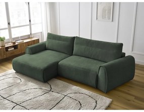 Tmavozelená rohová pohovka Aden – Bobochic Paris