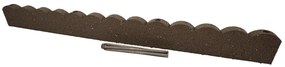 Záhradná obruba Scalloped hnedá 120 cm, gumová (vrátane klincov) MHEU5000001