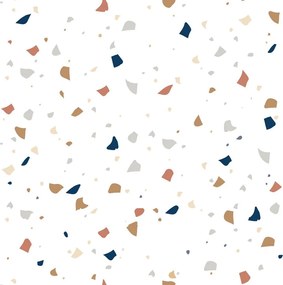 Tapeta terazzo biela 280x50cm