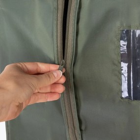 Tmavozelený obal na obleky Compactor Basic, výška 100 cm