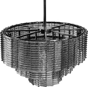 Toolight Toolight, závesné stropné svietidlo 62cm, 8xE14, APP1678-8CP, šedá, OSW-09313