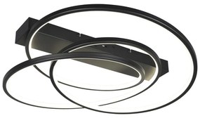 Čierne LED stmievateľné stropné svietidlo 49x64 cm Darvin – Trio