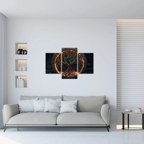 Obraz – Strom života v láve I. (90x60 cm)