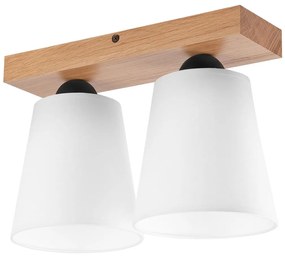 Prisadený luster LULA 2xE27/60W/230V dub