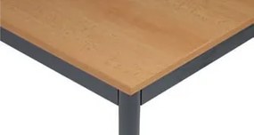 Jedálenský stôl, 1200 x 800 mm, tmavo sivá podnož, buk