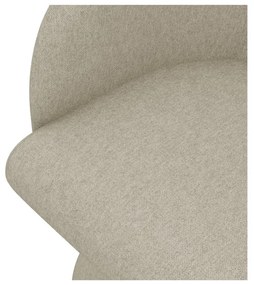 Béžové čalúnené jedálenské kreslo Kanoa – Makamii