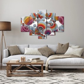 Obraz maľovaných gulí (150x105 cm)