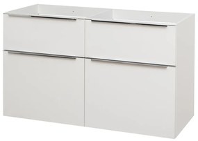 Mereo Mereo, Mailo, kúpeľňová skrinka 121 cm, chrómové madlo, MER-CN513S