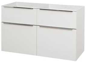 Mereo Mereo, Mailo, kúpeľňová skrinka 121 cm, chrómové madlo, MER-CN513S