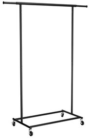 Vešiakový stojan na kolieskach TAHIR čierny