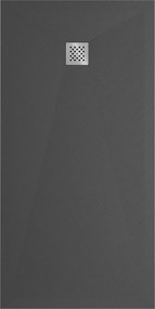 Mexen Stone+, obdĺžniková vanička z minerálneho kompozitu 160 x 80 cm, antracitová, 44718016