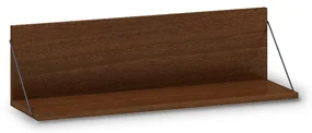 Polica závesná 80 x 23 x 23 cm, orech