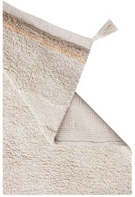 Krémový prateľný ručne tkaný bavlnený koberec 170x240 cm Bloom Natural – Lorena Canals