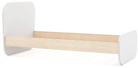 Biela detská posteľ v dekore borovice s roštom 90x190 cm Esteban – Marckeric