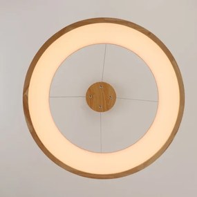 Brilagi - LED závesný luster na lankách FALCON WOOD LED/40W/230V 3000/4000/6000K 60 cm drevo