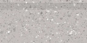 Schodovka Rako Porfido sivá 30x60 cm mat / lesk DCPSE811.1