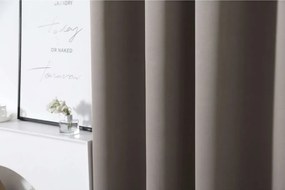 Sivo-hnedý záves OXFORD 140x250 cm Zavesenie: Kovové krúžky