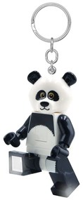 Čierno-biela kľúčenka so svietidlom Iconic Panda – LEGO®