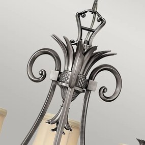 Hinkley HK-PLANT3-PL - Luster na reťazi PLANTATION 4xE14/40W/230V strieborná