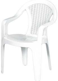 Záhradná stolička plastová biela | jaks