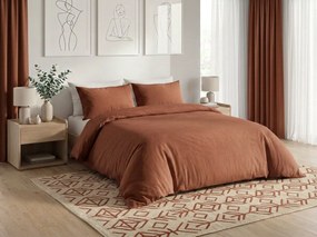 Bavlnené obliečky CALMORA hnedé Rozmer obliečky: 2 ks 70 x 90 cm | 160 x 220 cm
